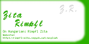 zita rimpfl business card